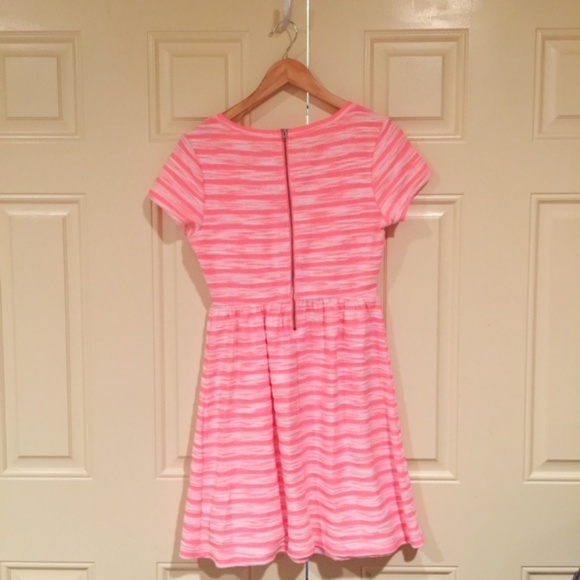 Bright Pink A-Line Dress - Picture 2 of 3